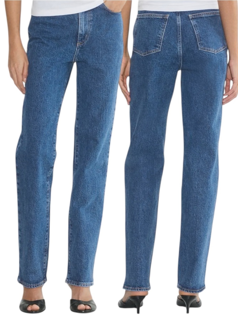 Denim Forum Rowan Super Hi-Rise Straight Jean Size 30